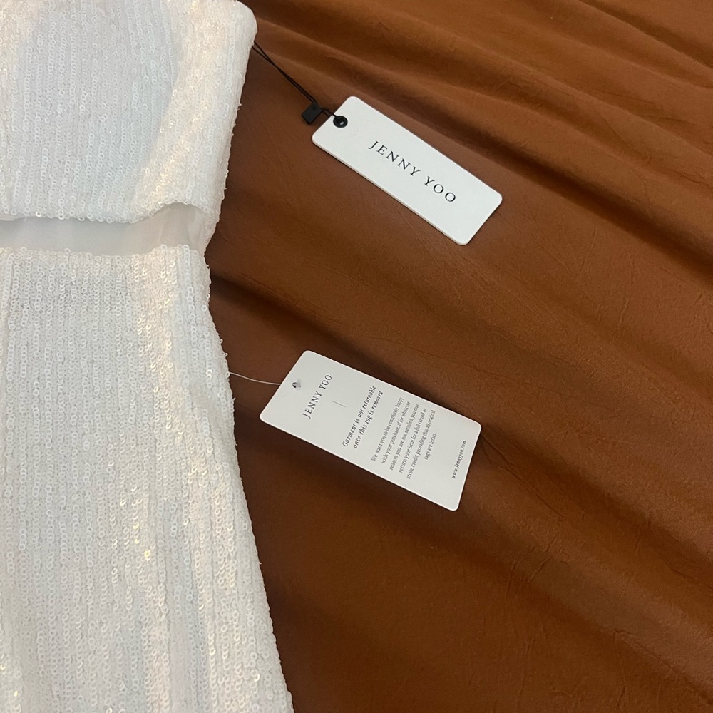 Jenny Yoo White Midi Dress - Picture 4 of 6